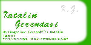 katalin gerendasi business card